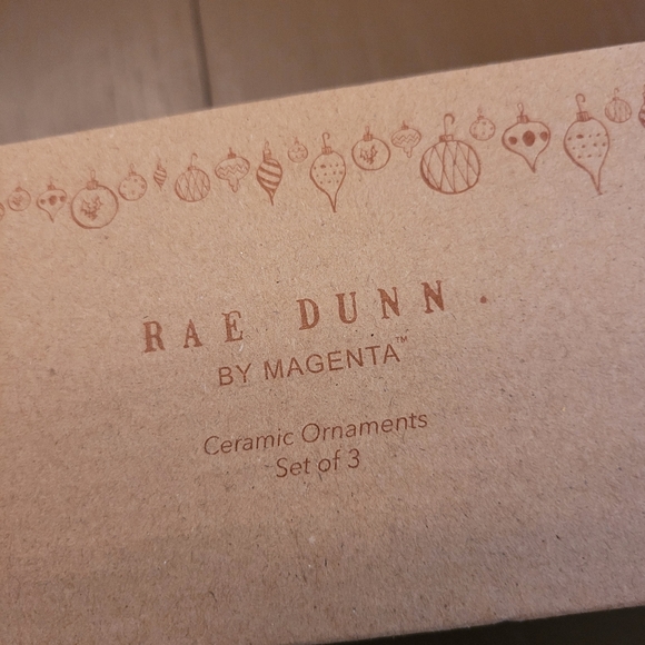 Rae Dunn Holiday 'Merry Bright Noel' Red Glass Ornament Set - Picture 3 of 3